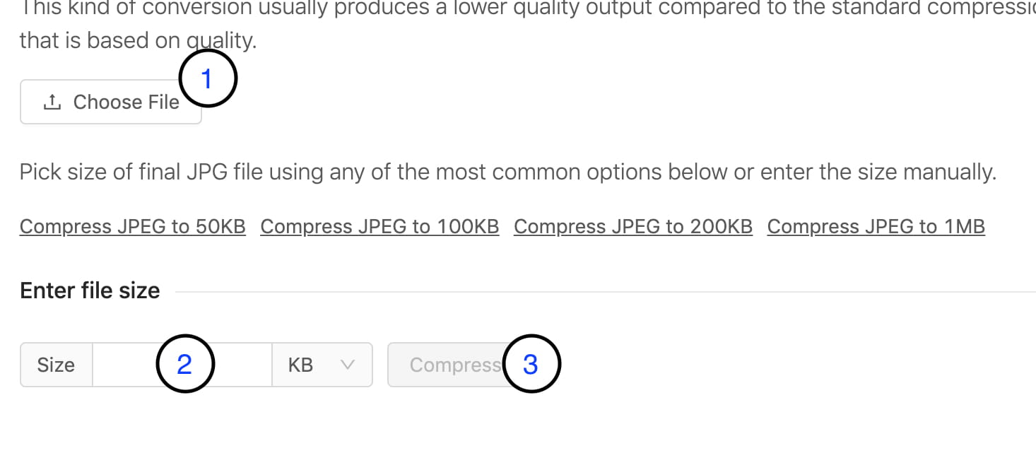 Compress an image to fixed size